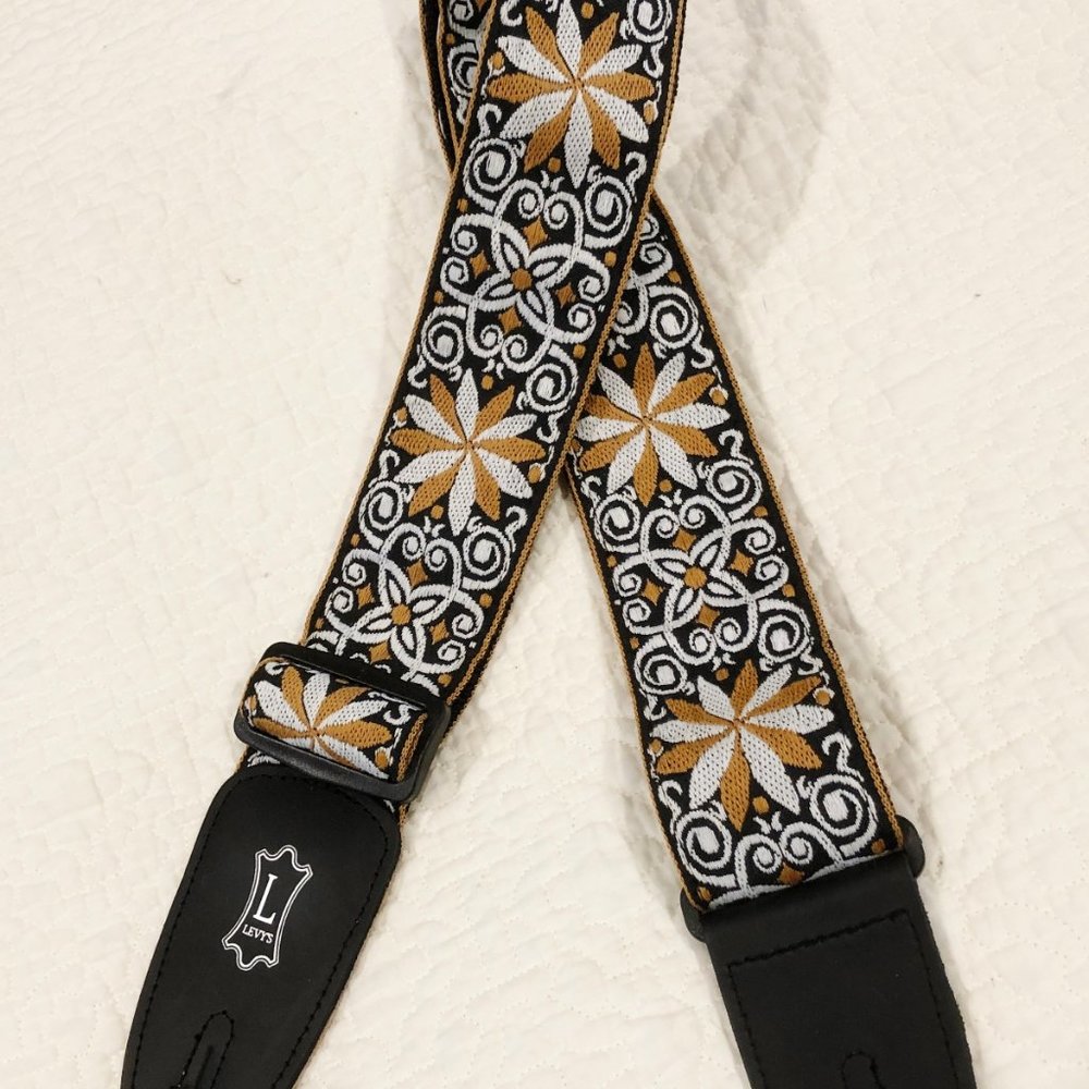 Gorgeous Levy's 2" wide jacquard guitar strap